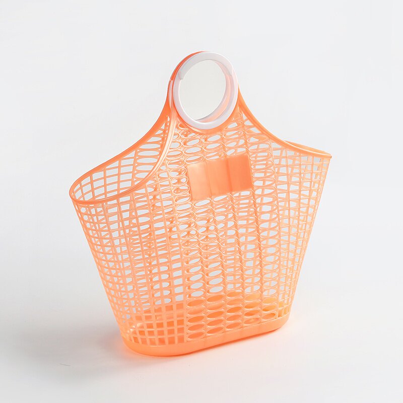 超市购物篮加厚塑料买菜篮子零食店迷你便利店家用购物筐大野餐篮