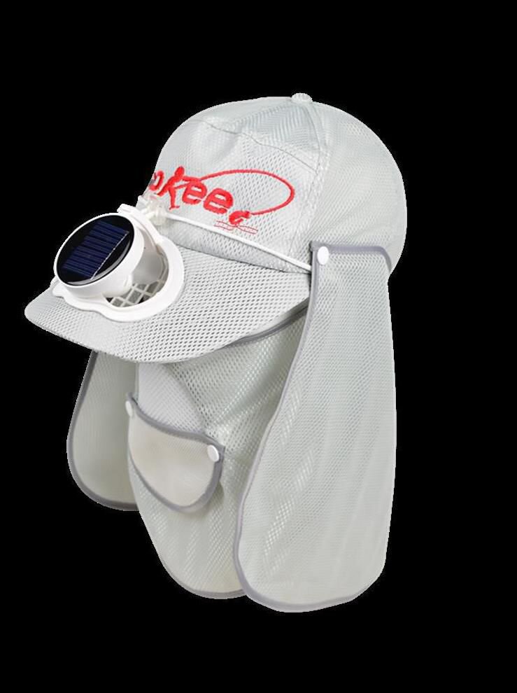 太阳能帽子风扇草帽充电农活带风扇的儿童夏天遮阳帽女旅游风扇帽