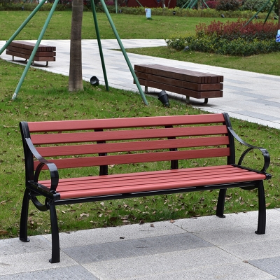 等候椅花园生态园b长椅子公园椅户外长凳塑木景区休息露天度假村