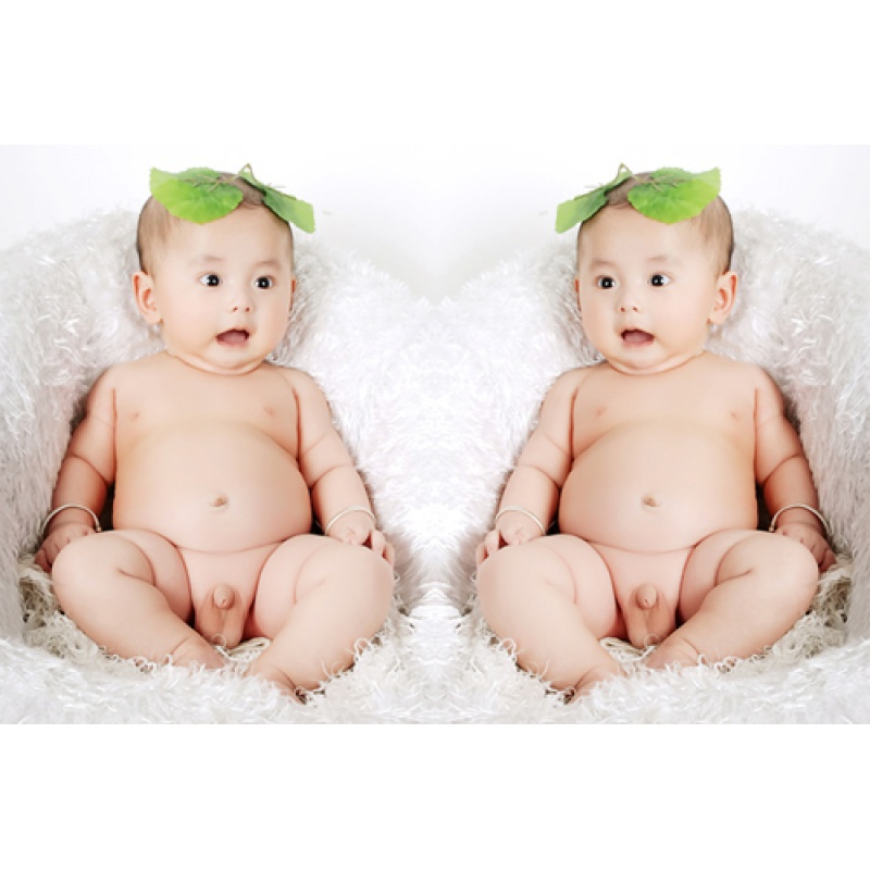 婴儿照片可爱双胞胎漂亮小男孩墙贴画像海报图片龙凤胎教孕妇宝