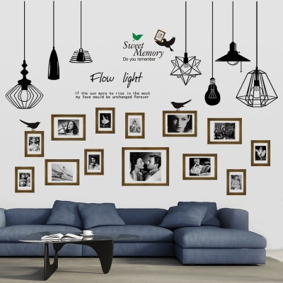 粘贴画墙贴背景装饰相框图片