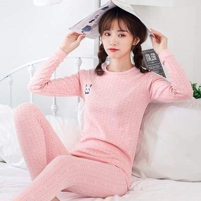 中学生秋衣女14-16岁纯棉图片