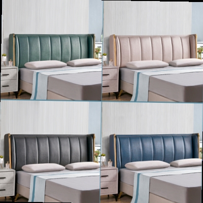 软包床头定制真皮图片