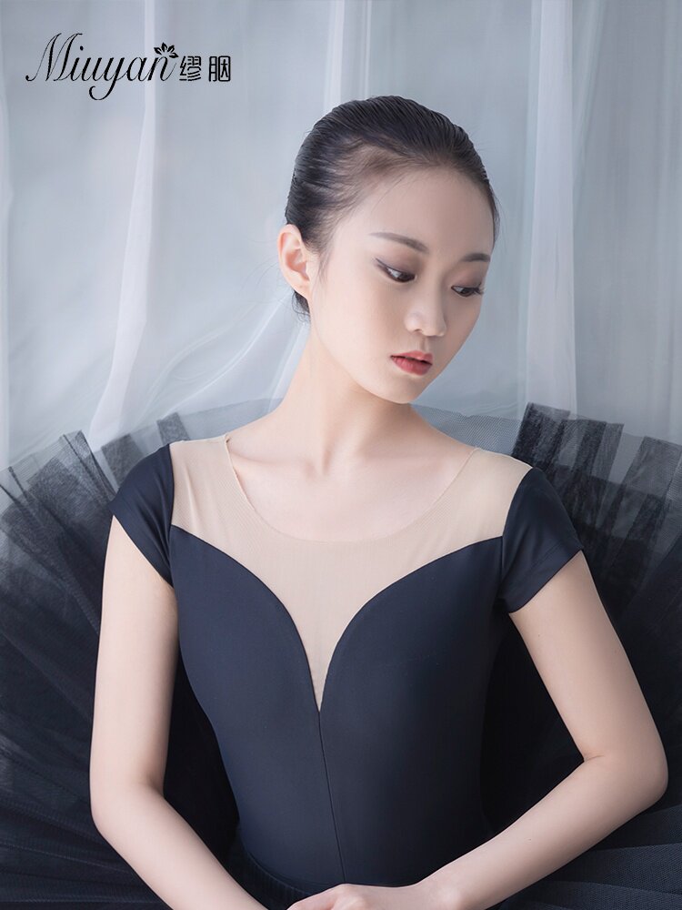 成人芭蕾舞练功服女基训舞蹈服学生艺考形体体操服空中瑜伽连体衣
