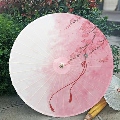 古风防雨油纸伞防晒实用汉服w古典舞蹈装饰cos女童伞古装江南遮阳