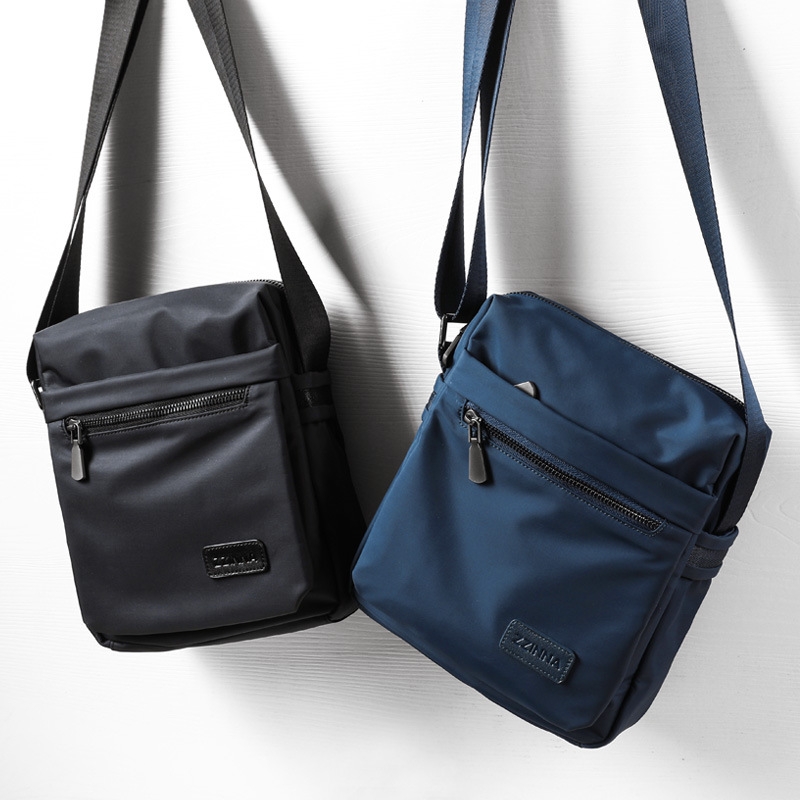 沛迪手机包包牛津布男包男士单肩斜挎包男潮牌帆布轻便随身小背包