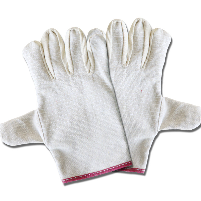 (今日8折)劳保棉线防护手套电焊手套24工业双层内衬搬运机修加厚全耐