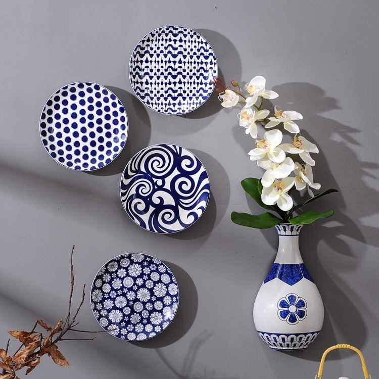 青花盘挂饰图片