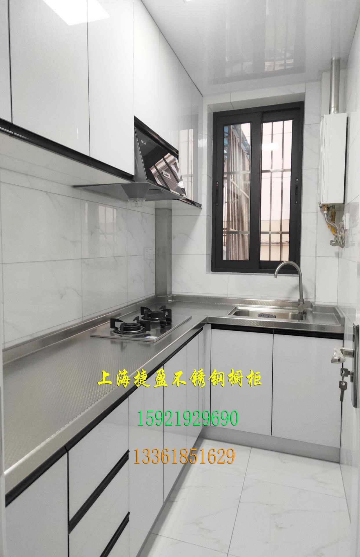 i定做304不锈钢整体橱柜不i锈钢厨柜定做不锈钢台面不锈钢厨柜20