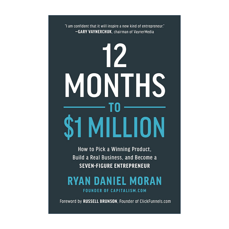 英文原版 12 Months to $1 Million 12个月赚100万美金 电商 创业指南 精装 Ryan Daniel Moran 英文版 进口英语原版书籍