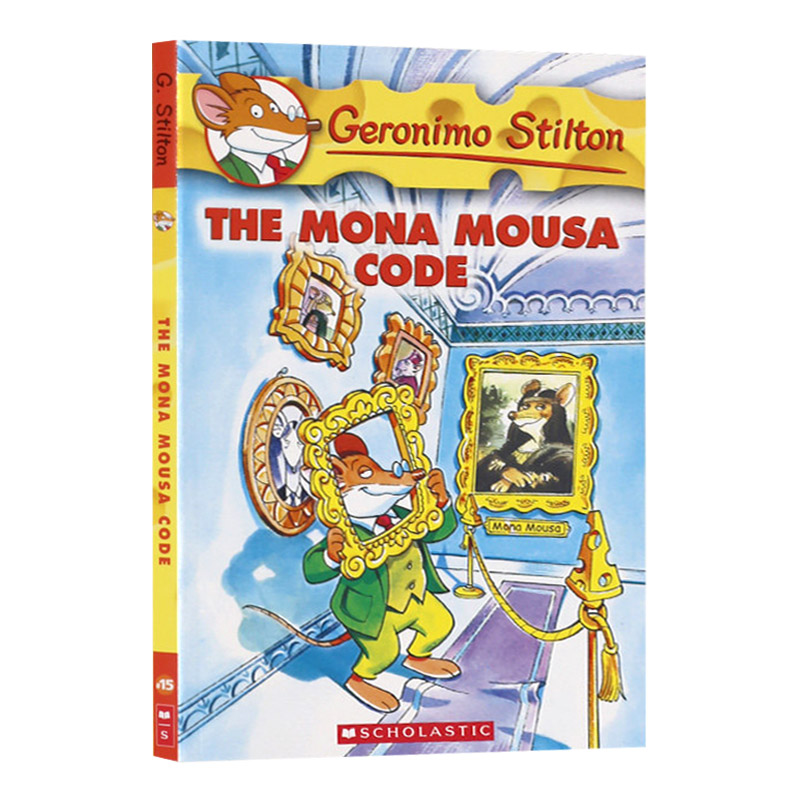英文原版 Geronimo Stilton #15 The Mona Mousa Code 老鼠记者系列15 蒙娜丽鼠 英文版儿童全英语书