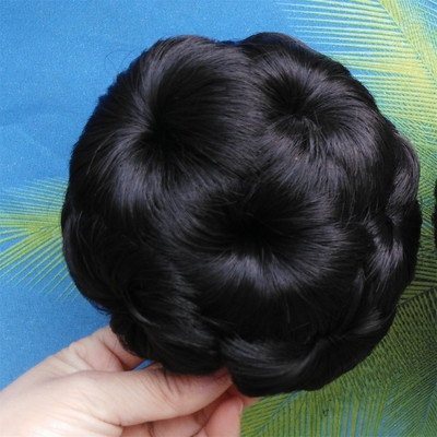 盘头造型发包九朵花爪夹假发圈女生盘发新娘丸子头发包抓夹花苞头