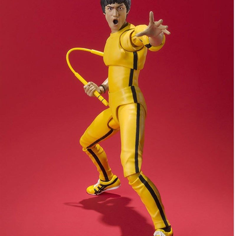 shf 李小龙 死亡游戏 75周年黄衣服 可动模型手办玩具摆件人偶