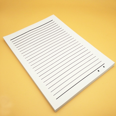 a4红色黑单线横线加厚23行信纸信签原稿纸16k信笺19行随堂笔记纸