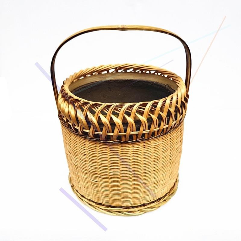 广西火笼纯手工竹编取暖传统怀旧火炉怀炉烤火烘笼子新居结婚用品