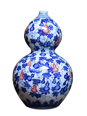 青花瓷花瓶葫芦图片
