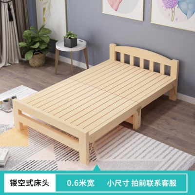 一米宽的单人床小孩1儿童大号网红固定靠墙松木客房简单木