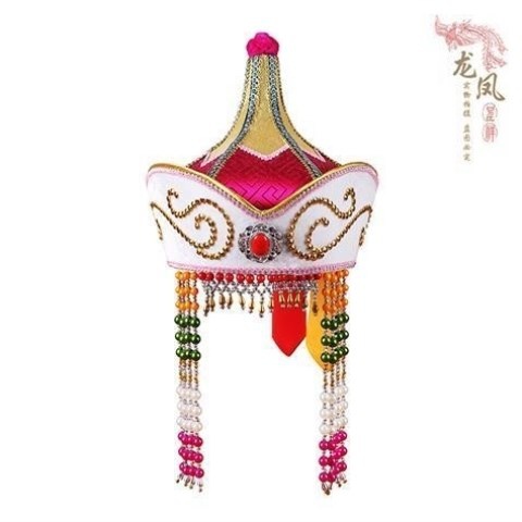 蒙古男蒙族女士族舞蹈头饰舞台帽
