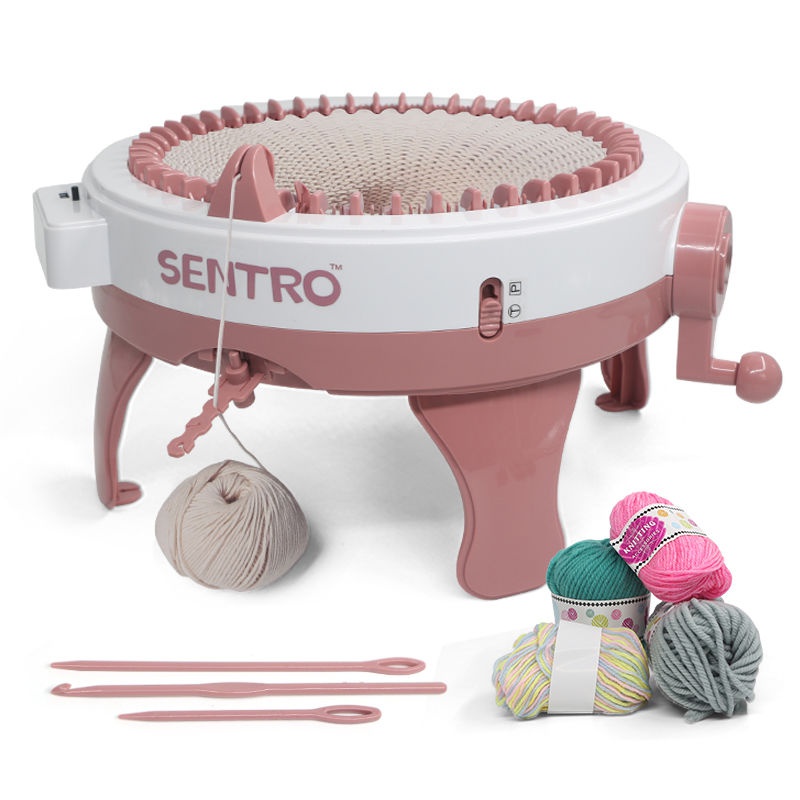 女孩子围巾帽子手工手摇织毛线编织机玩具羊毛织布机儿童毛衣机大