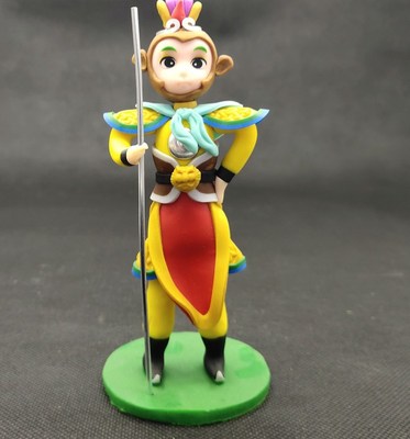 新款手工软陶摆件西游记孙悟空公仔