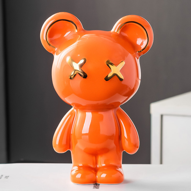 暴力熊摆件客厅桌面抽象卡通潮流创意儿童房装饰品男孩女生日礼物