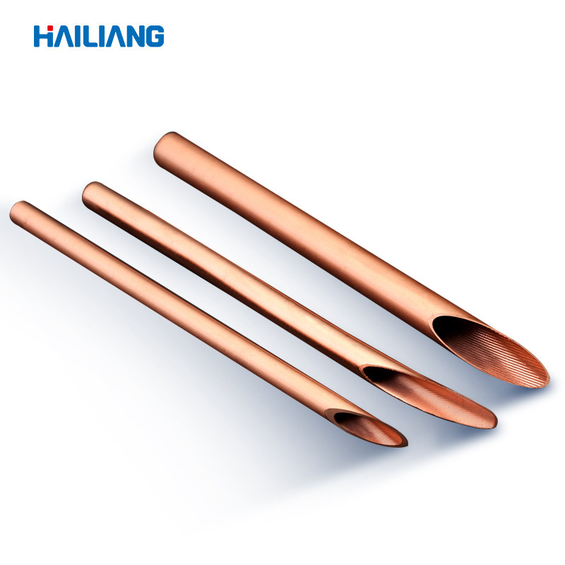 海亮 紫铜管内螺纹空调铜管直管盘管厂家直销批发t2紫铜管高精度