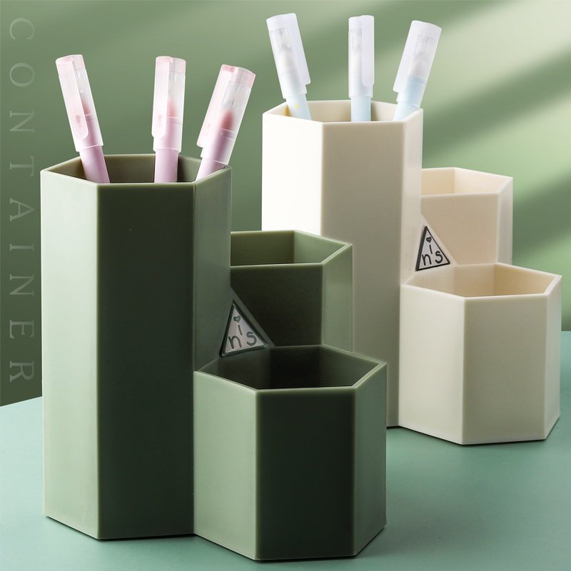 心做笔筒可爱多功能北欧笔桶创意时尚办公小学生儿童文具大容量个