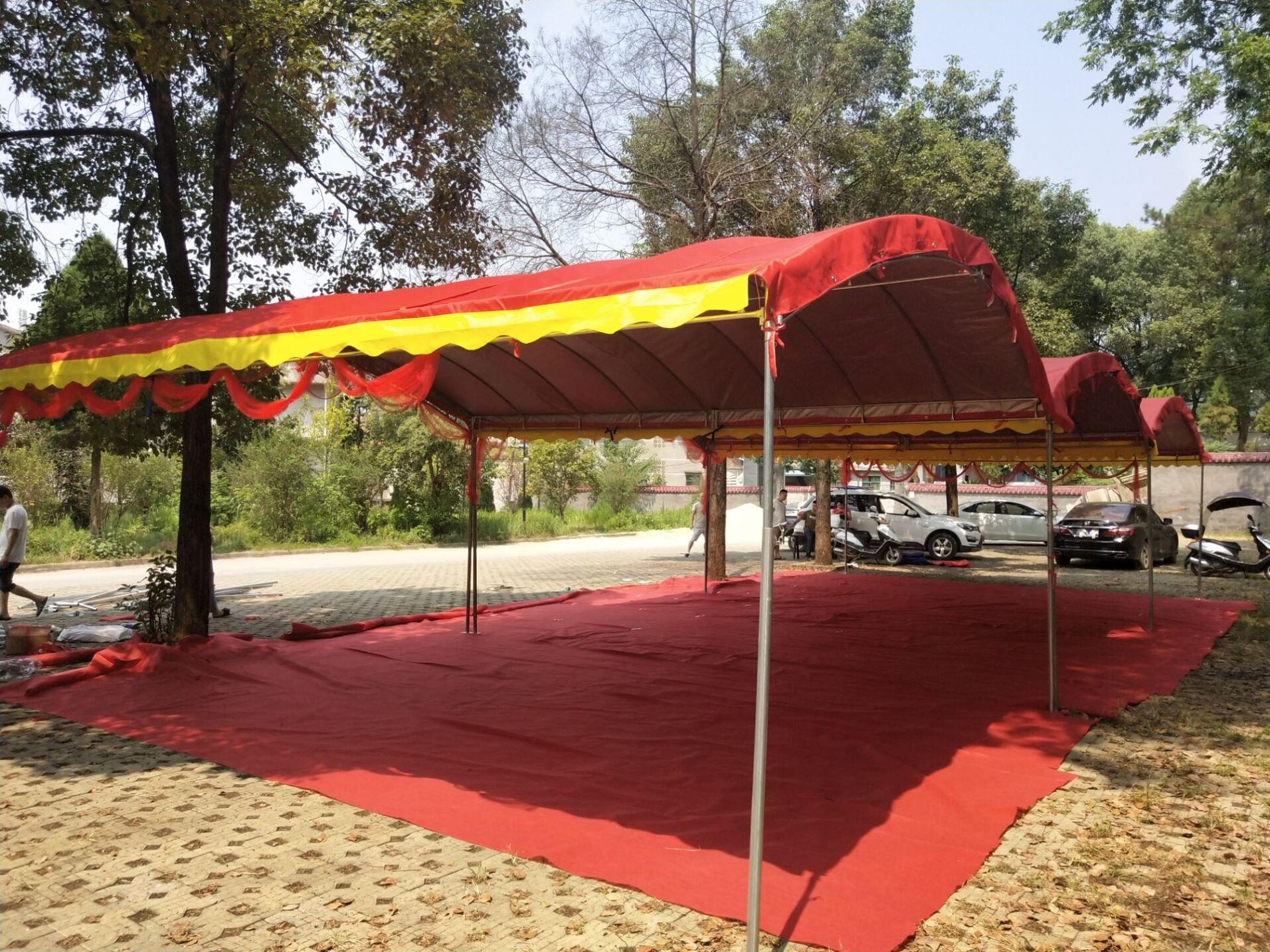 酒席帐篷结婚暖棚帐蓬喜棚防雨喜事顶棚仓储农村办挡风展览会排挡