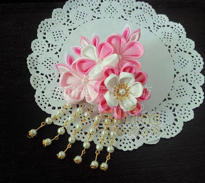 一折艺妓头饰_日式和风头饰 花魁艺妓发饰 古装新娘复古发夹头花和服