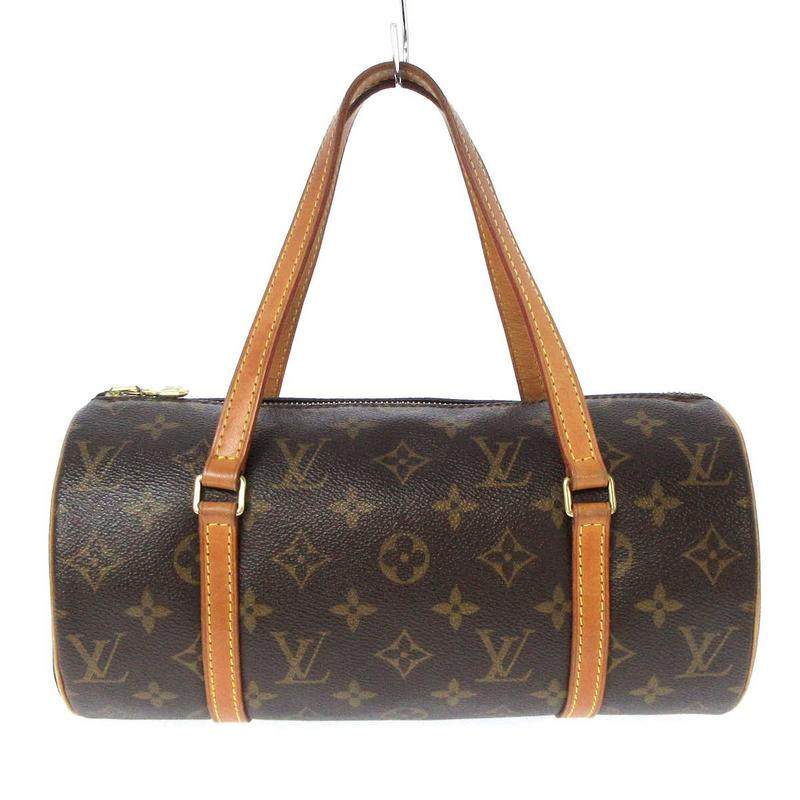 中古lv路易威登85新papillon26圆筒包老花35678125brandear