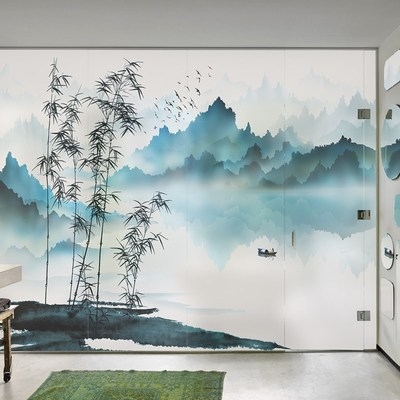 风景画玻璃贴膜价格