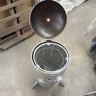 吊炉烧烤炉家用煤气罐烧烤炉闷炉圆炉三开门烤肉挂炉木炭烧烤配件