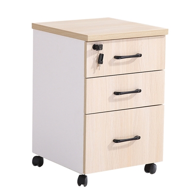 三抽柜办公桌下活动矮柜可移动图片