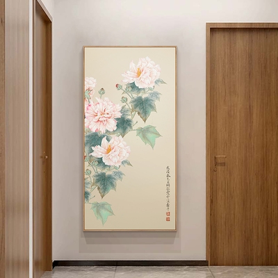 入户玄关装饰画新中式图片