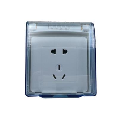 新品卫生间浴室明装16a安热水器洗衣机防水五孔插座带明线盒开关