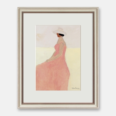 欧式米尔顿艾弗里小众装饰画小清新粉色系世界名画人物ins艺术画