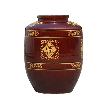 家用酒坛子陶瓷酒坛白酒泡酒瓶土陶酒缸50斤100斤大酒坛酒罐