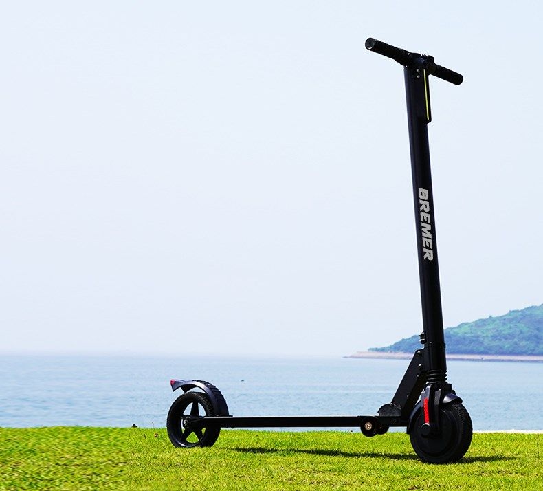 热销电瓶车 成人 两轮_bremer电动滑板车可折叠两轮成人代步代驾便携