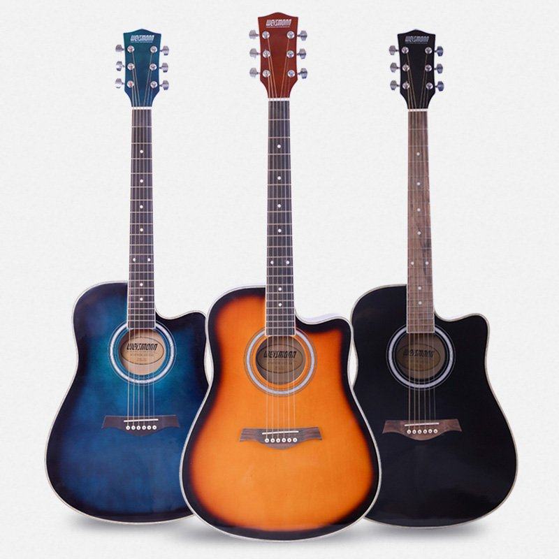 正品民谣静音吉他初学者38男女生专用41寸新手入门易上手乐器十大