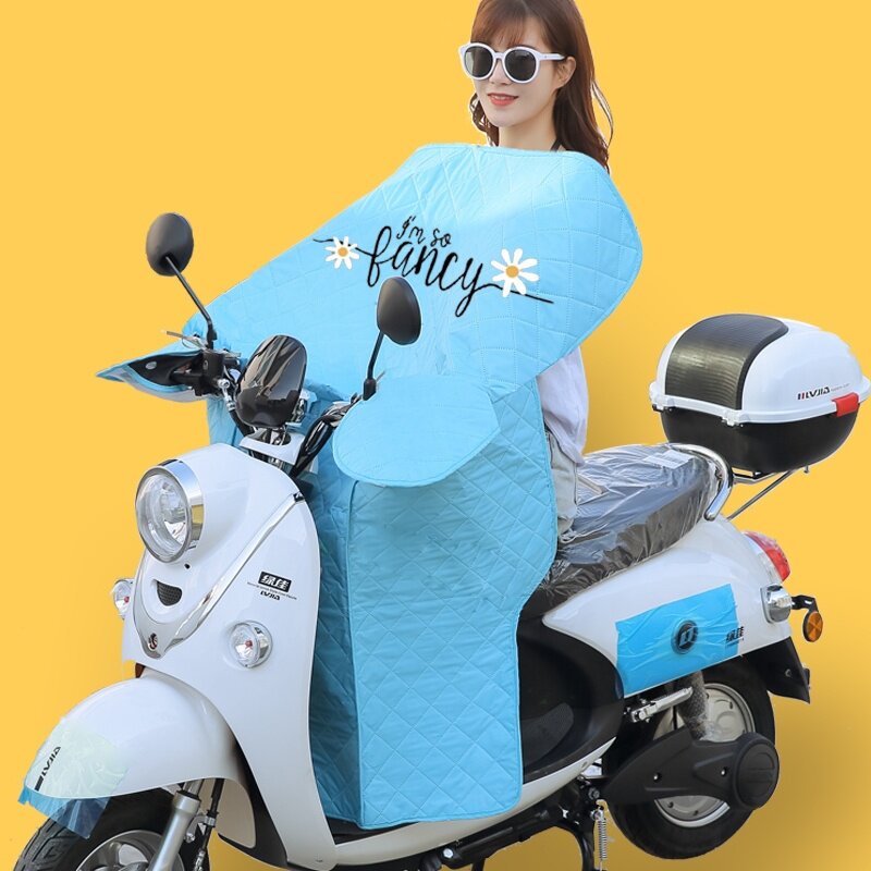 电动车挡风被夏季后座电车薄款防晒防雨春秋男女电瓶车防风罩男女