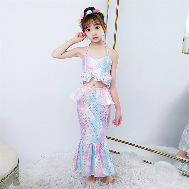 小芫琪旗舰店的优惠券大全—美人鱼泳衣女童分体泳衣儿童人鱼尾巴游泳