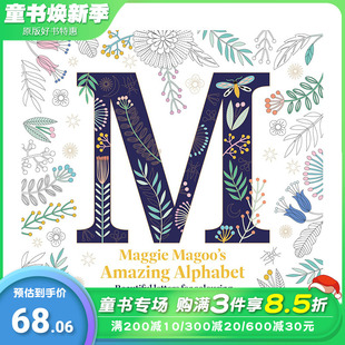 【预售】英文原版 玛姬·玛古的神奇字母表（涂色书） Maggie Magoo's Amazing Alphabet 儿童趣味活动书