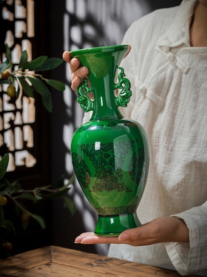 瓷器乾隆粉彩八仙提梁壶收藏品真品摆件古董古玩客厅花瓶120正品