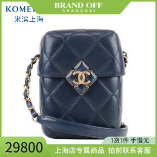 SH「9.0新」CHANEL(香奈儿)靛蓝色牛皮斜挎包