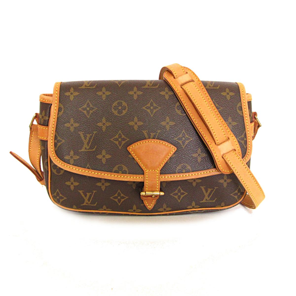 中古lv路易威登b90新sologne斜挎包棕色m42250
