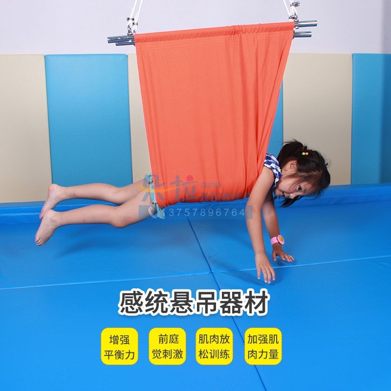 早教中心亲子园儿童平衡前庭锻炼吊袋秋千悬吊感统训练器材运动dc