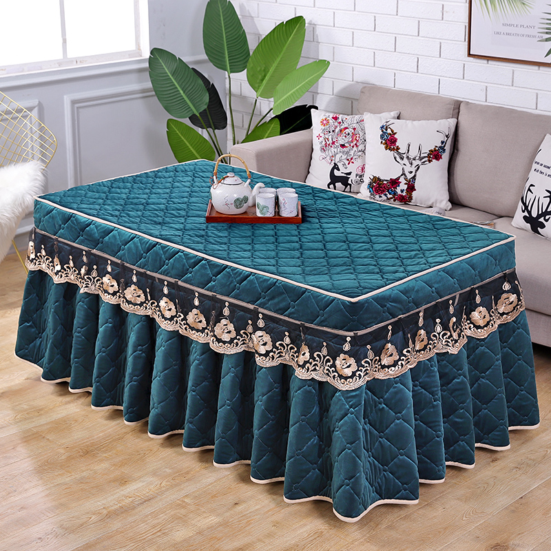 电烤炉桌子取暖桌套火箱套罩家用四方桌烤火被子架烤火罩套长方形