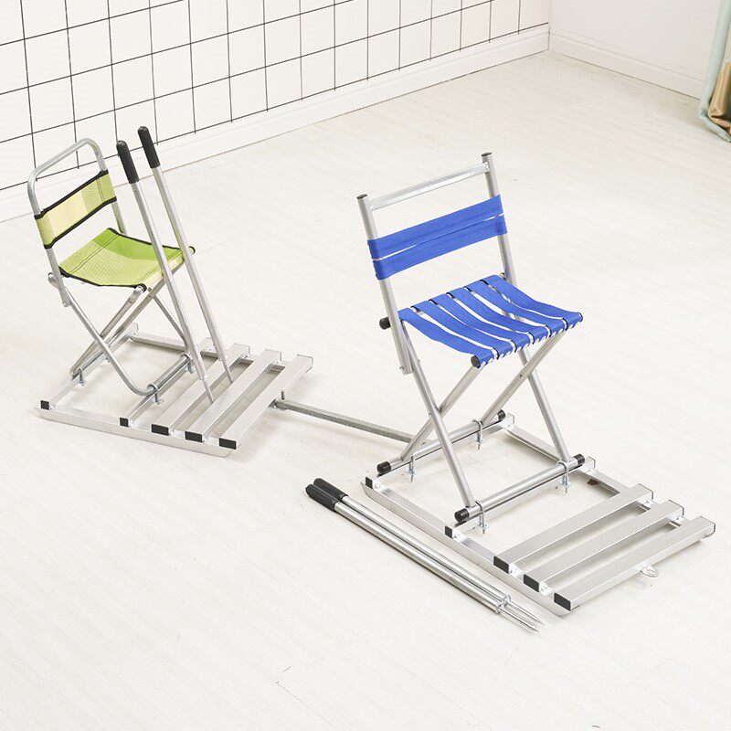 滑冰板凳冰爬犁儿童冰车车成人靠背椅冰场户外雪上锥子雪橇冰车