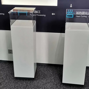 定制陈列透明玻璃罩样品展柜亚克力罩子展台展示台白色展示柜防尘