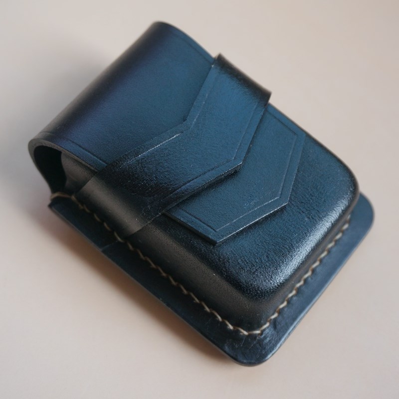 老花眼镜盒男折叠真皮图片